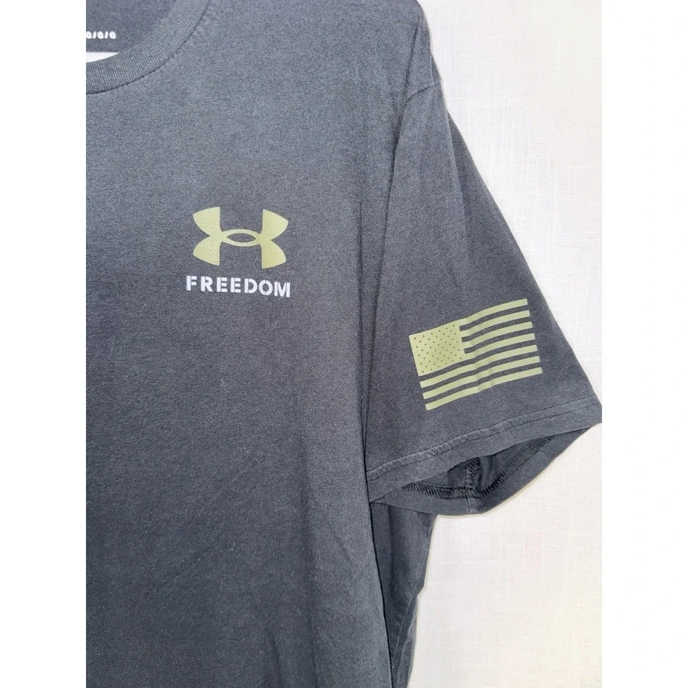 Under Armour UA Men's Sz Large L Shirts T-Shirt Lot of 3 1 NEW Green Freedom - Picture 6 of 11